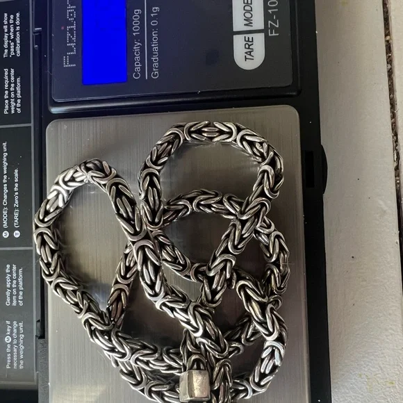 *🛍️😍Designer Lois Hill Early 90’s Vintage Byzantine Solid Sterling Necklace! - Picture 4 of 6